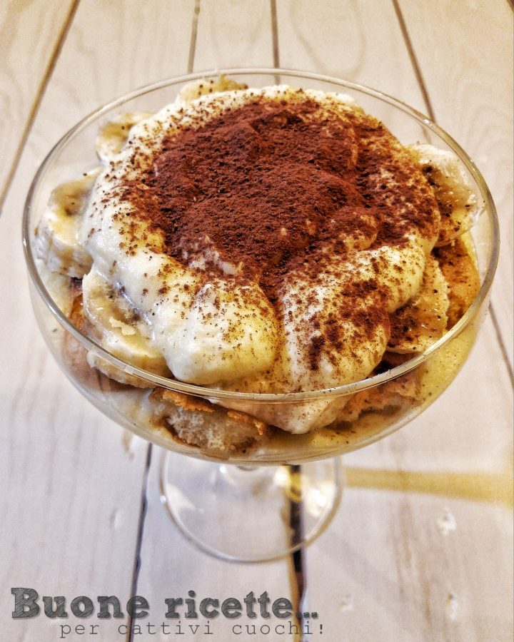 Tiramisú de plátano