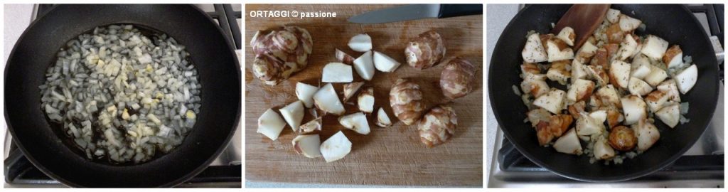 Topinambur en la sartén, procedimiento, Ortaggi che passione by Sara