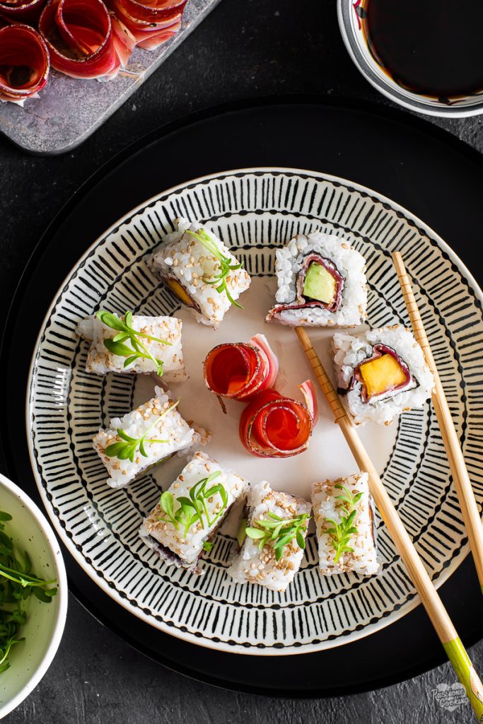 Uramaki con Speck Alto Adige IGP