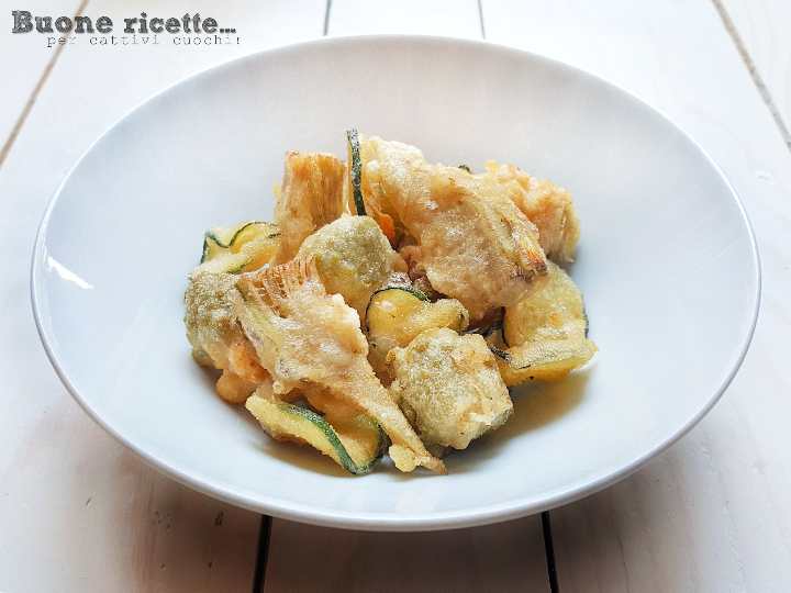 Rebozado para verduras fritas crujientes