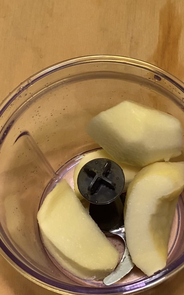 Triturar las manzanas