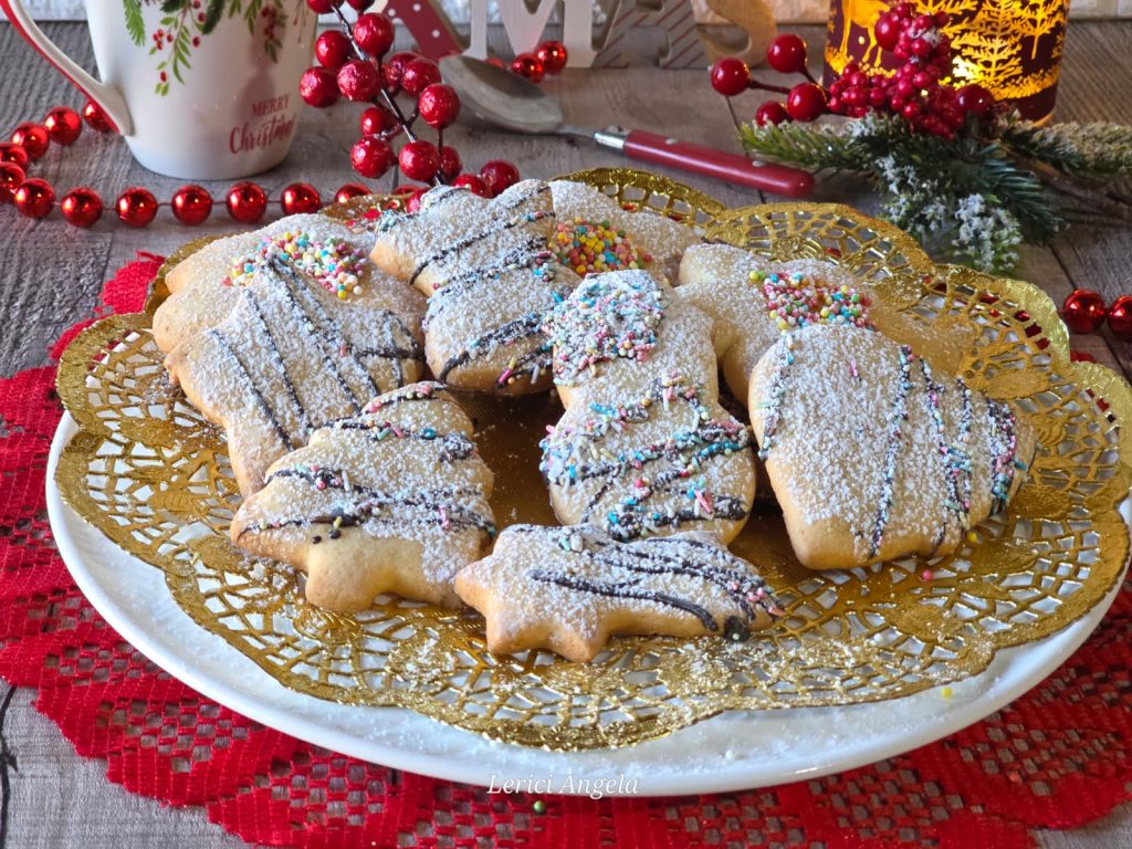 Galletas de Navidad de Masa Quebrada a la Vainilla