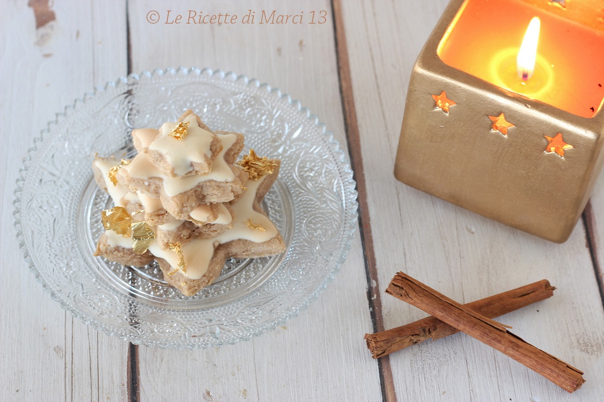 Zimtsterne estrellas especiadas a la canela. Receta original, sin gluten