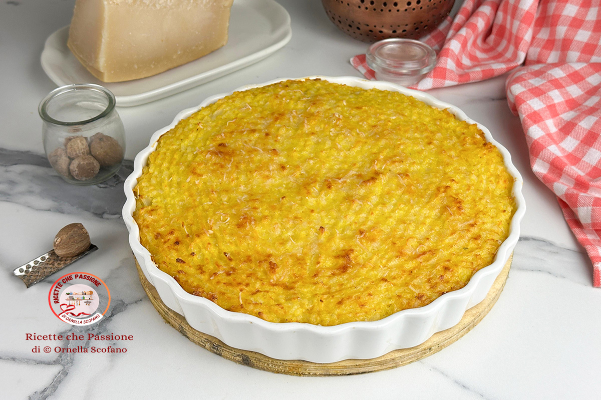 Arroz al horno con coliflor, bechamel y azafrán