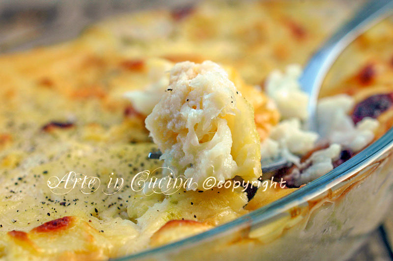 Bacalao y coliflor al horno gratinado receta arte en cocina