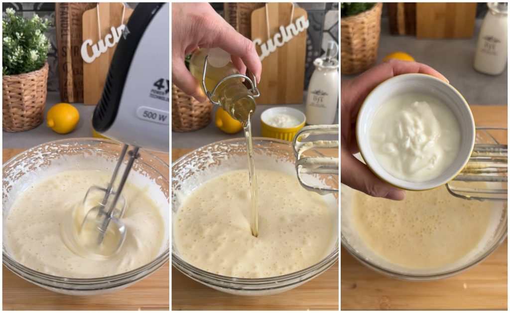 bizcocho de arándanos y yogur esponjoso