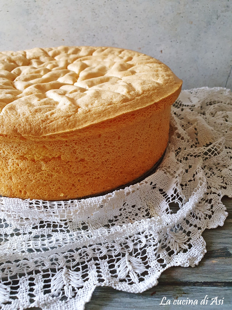 Bizcocho sin gluten con fécula de patata y harina de arroz