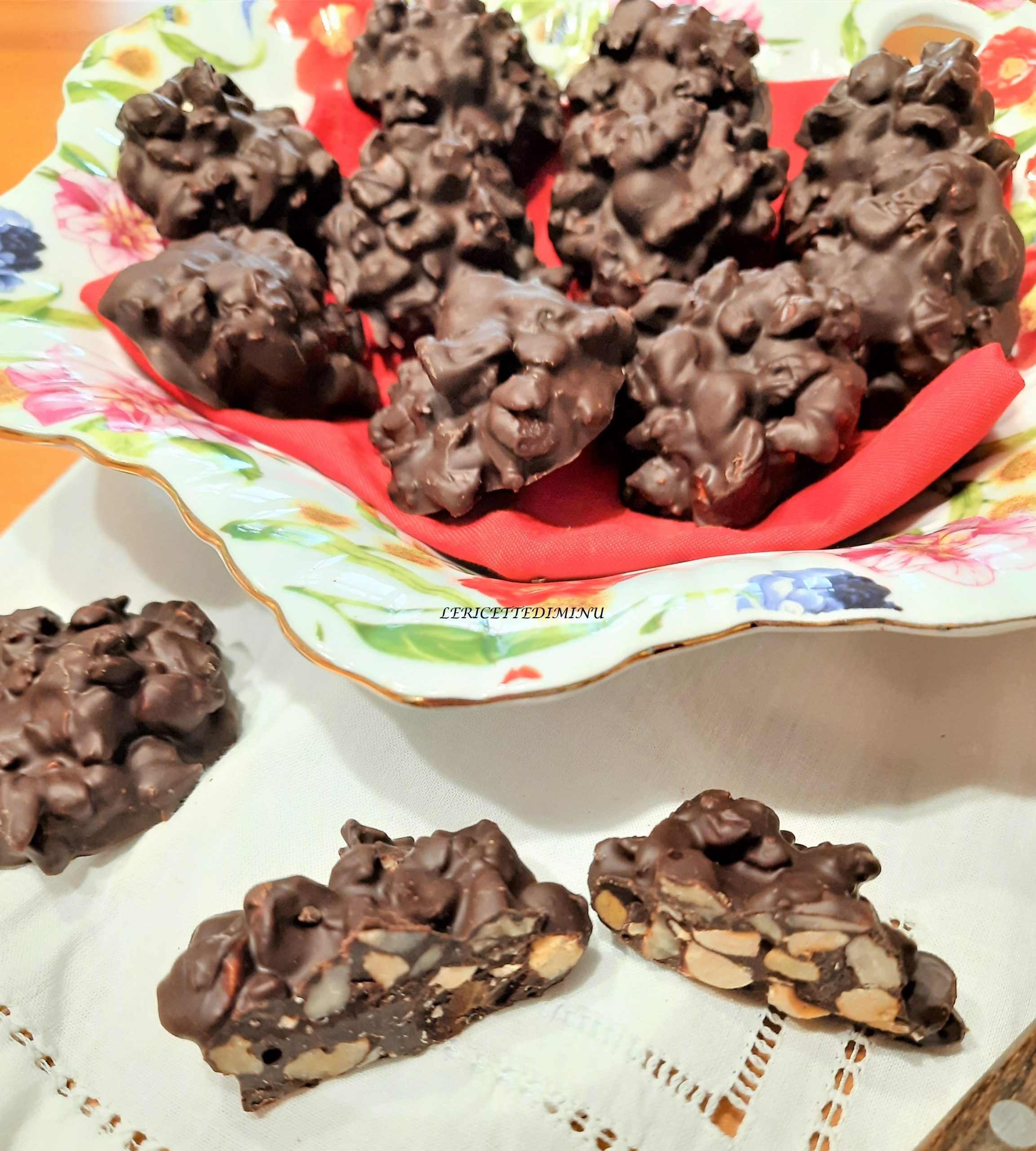 Bombones con frutos secos