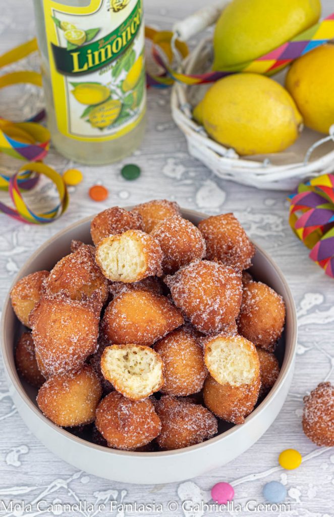 buñuelos al limoncello