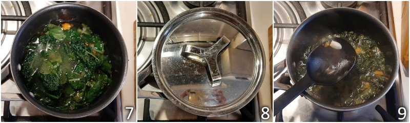 c. guisar la col rizado con las verduras