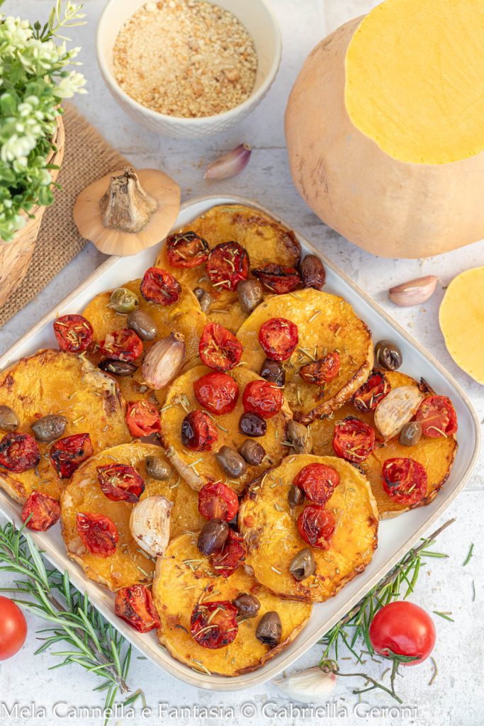 calabaza gratinada en freidora de aire