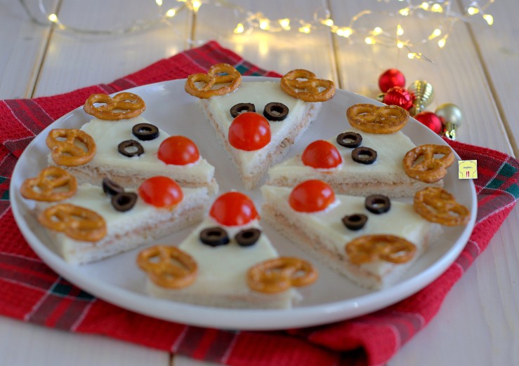 Canapés reno de Navidad