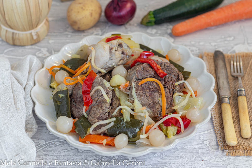 Carne cocida con verduras receta abruzzese