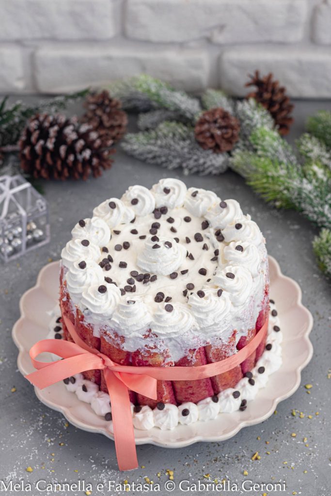 tarta charlotte de navidad