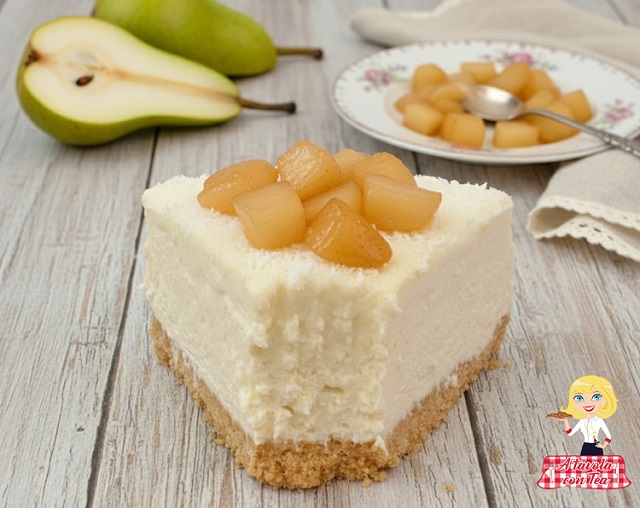 CHEESECAKE CON PERAS