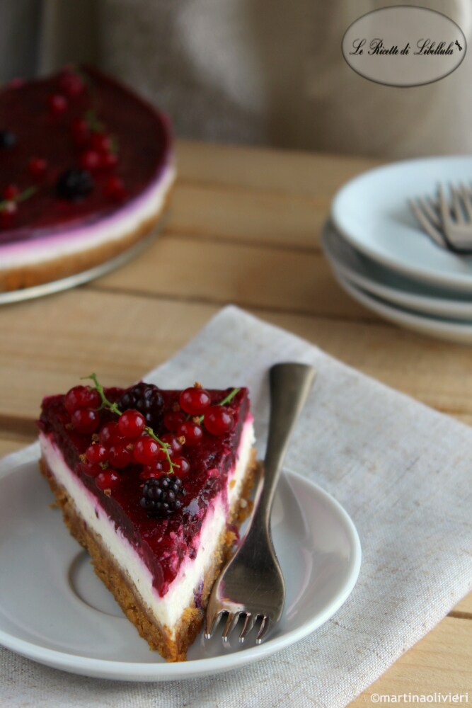 Cheesecake con frutos del bosque