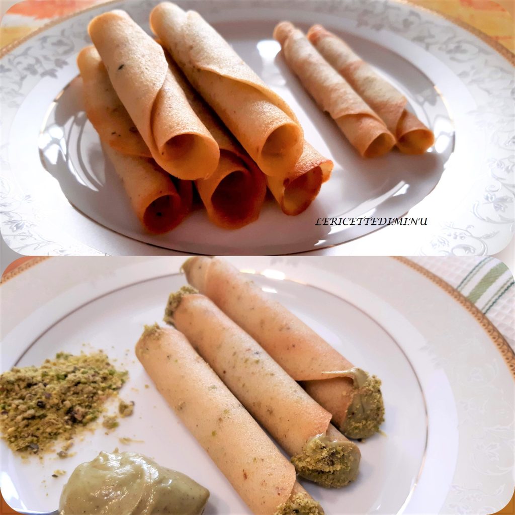 Cigarrillos dulces de pistacho