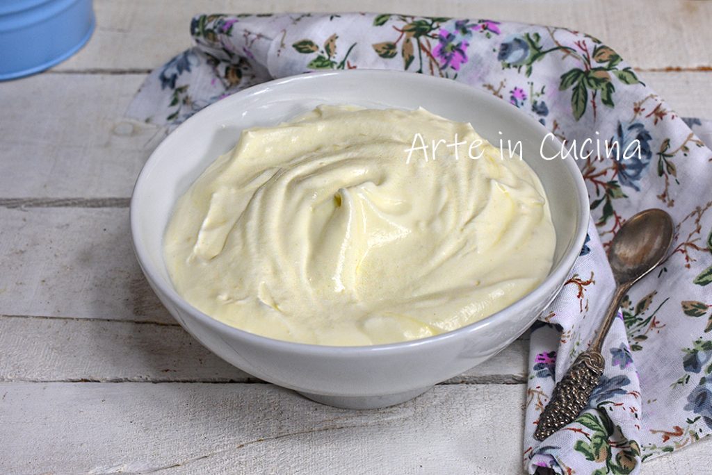 Crema diplomática chantilly a la italiana receta base