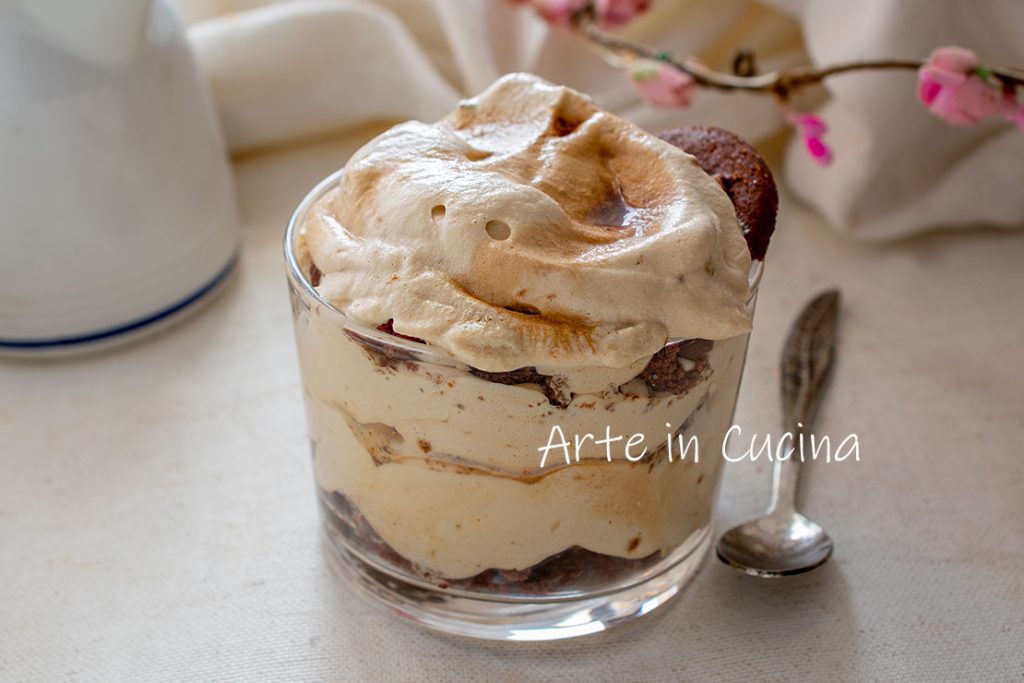 crema tiramisú al vaso