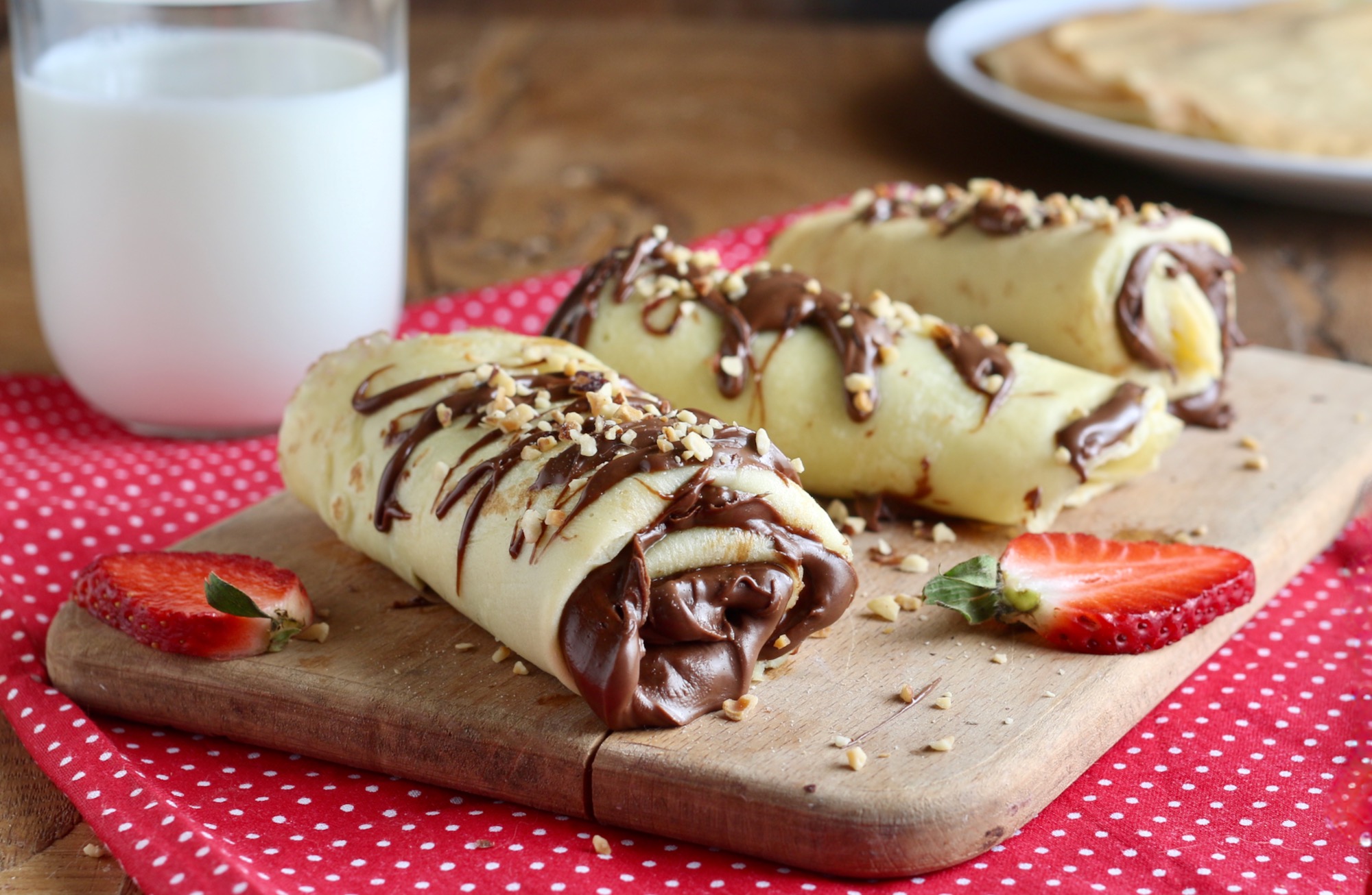 Crêpes con nutella