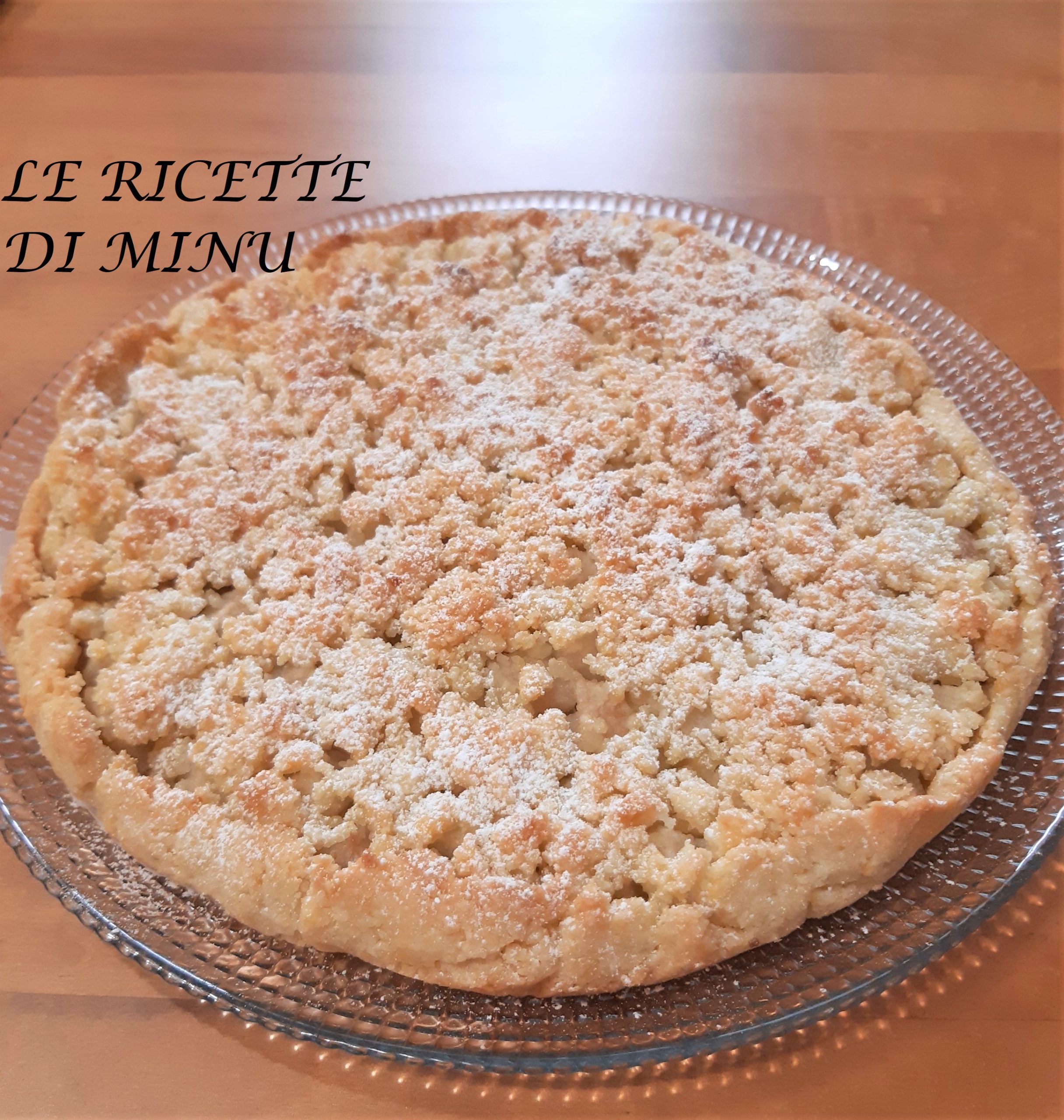 Crumble de peras sin gluten