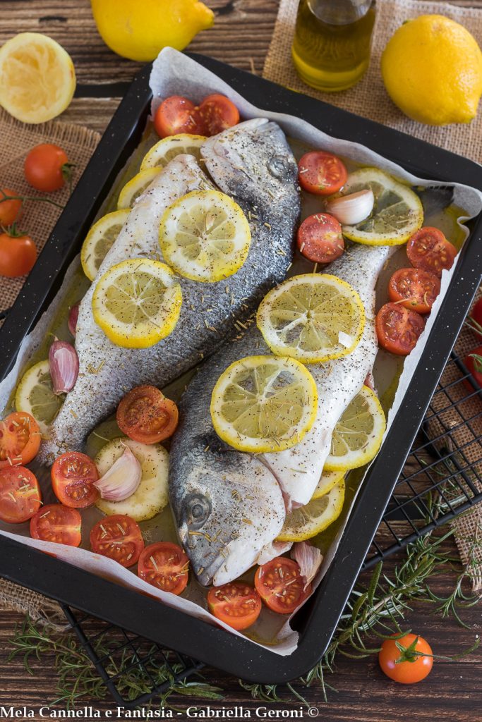 dorada al limón al horno