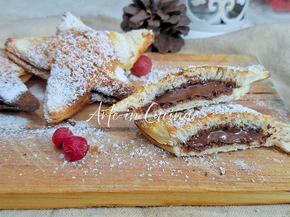 ESTRELLITAS de PAN DE MOLDE con NUTELLA