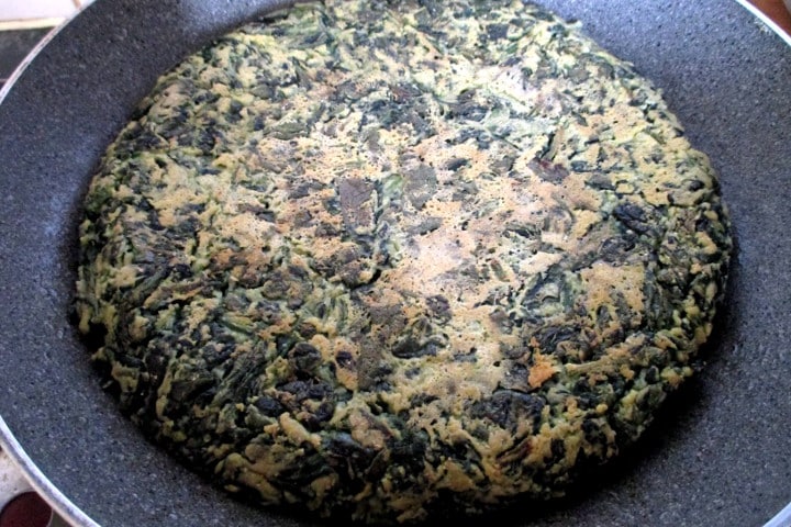 Farifrittata de espinacas, Come sin Panza