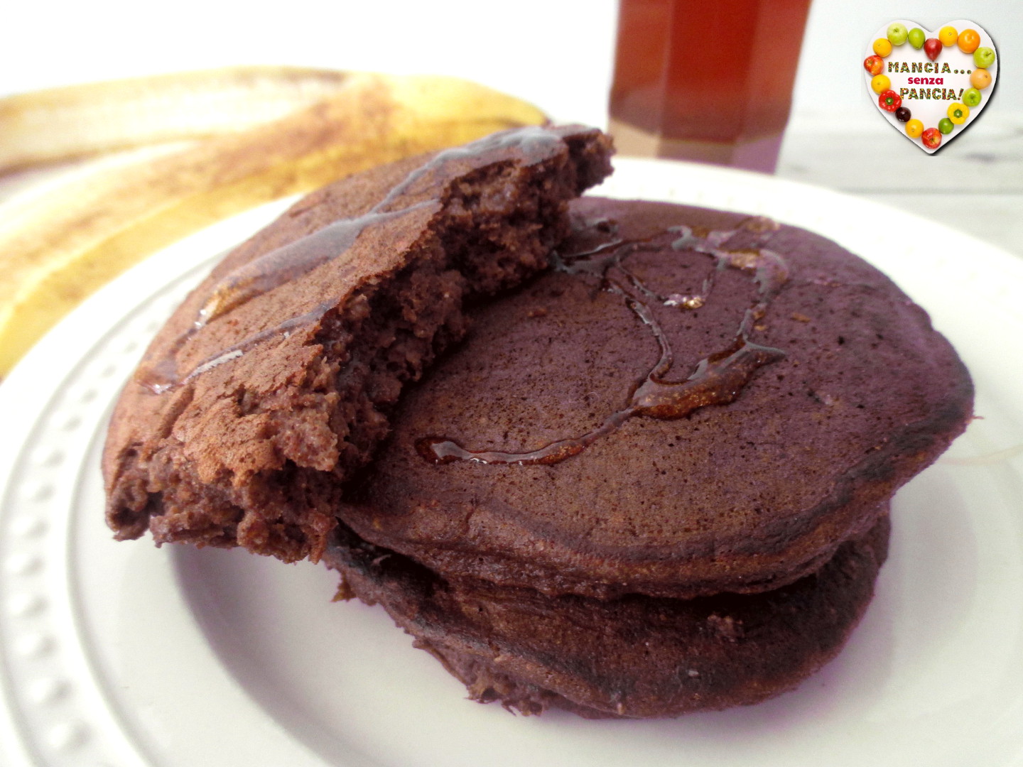 Pancakes chocolate y plátano