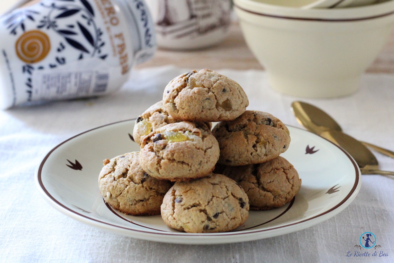 Galletas con harina de avena, jengibre y chispas de chocolate receta