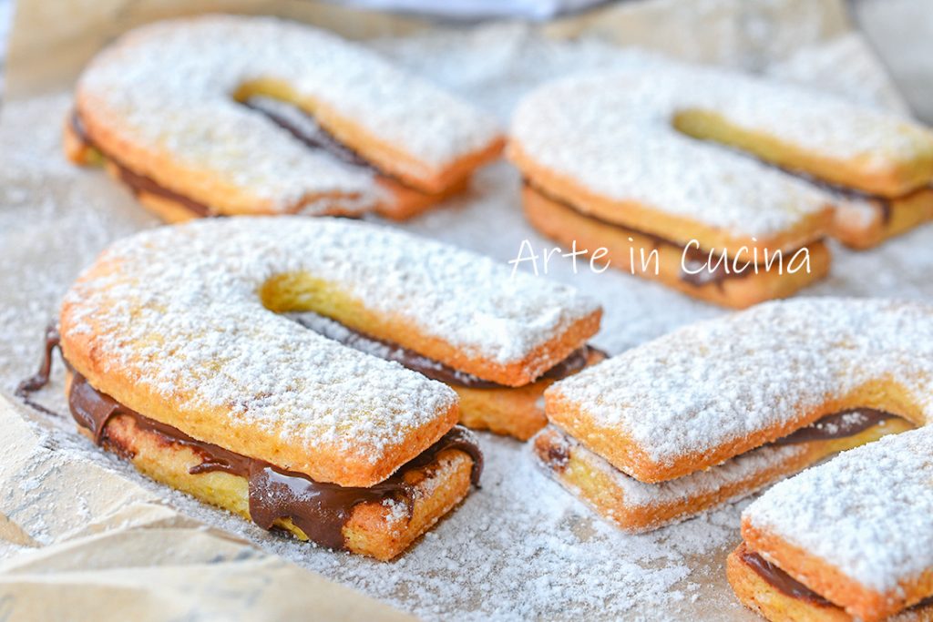 Galletas herradura con nutella