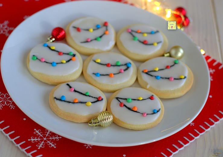 Galletas luces de Navidad