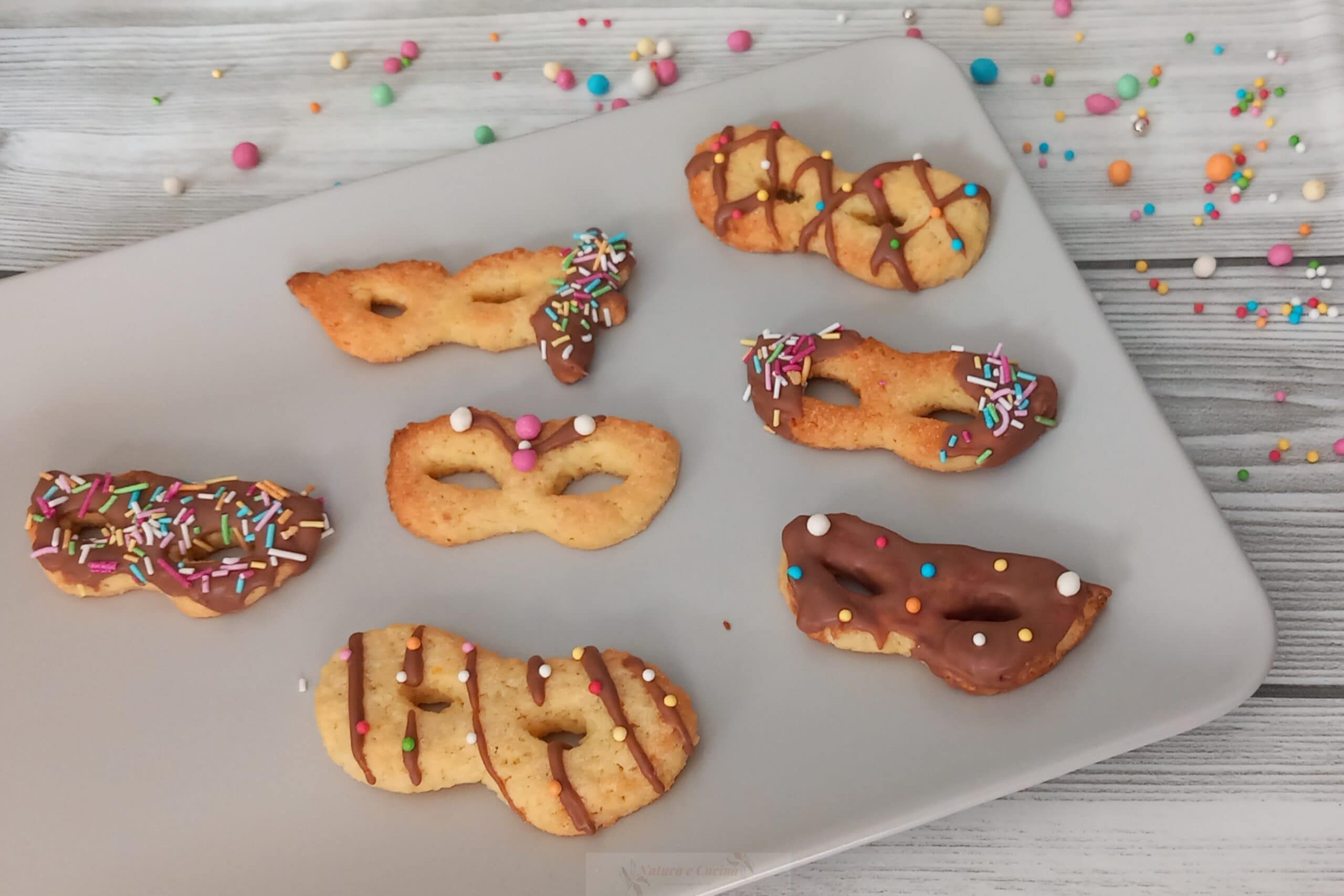 Galletas máscaras de carnaval