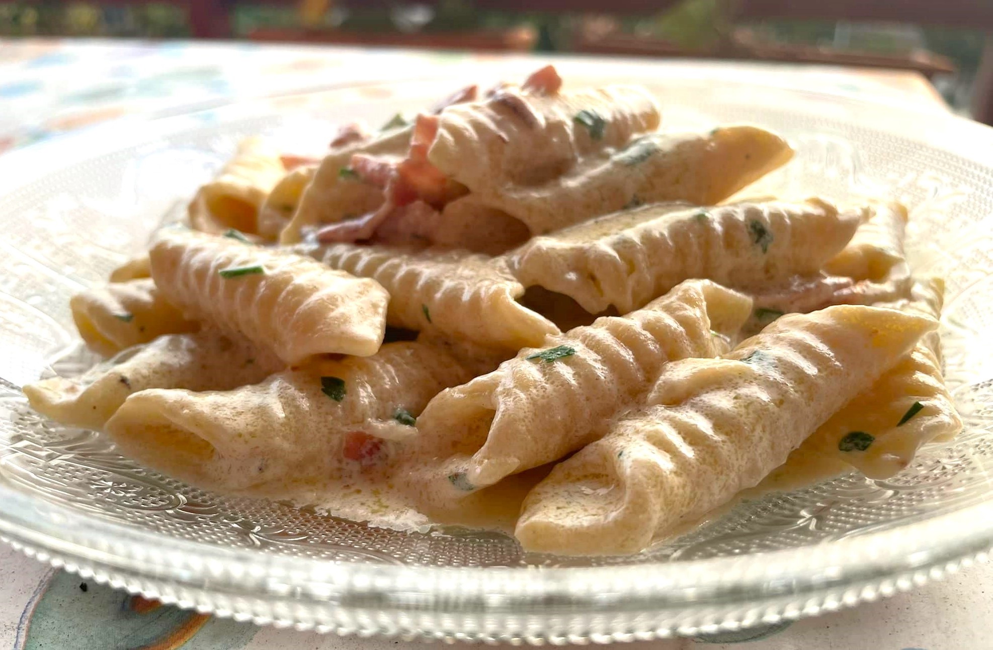 GARGANELLI con nata y speck