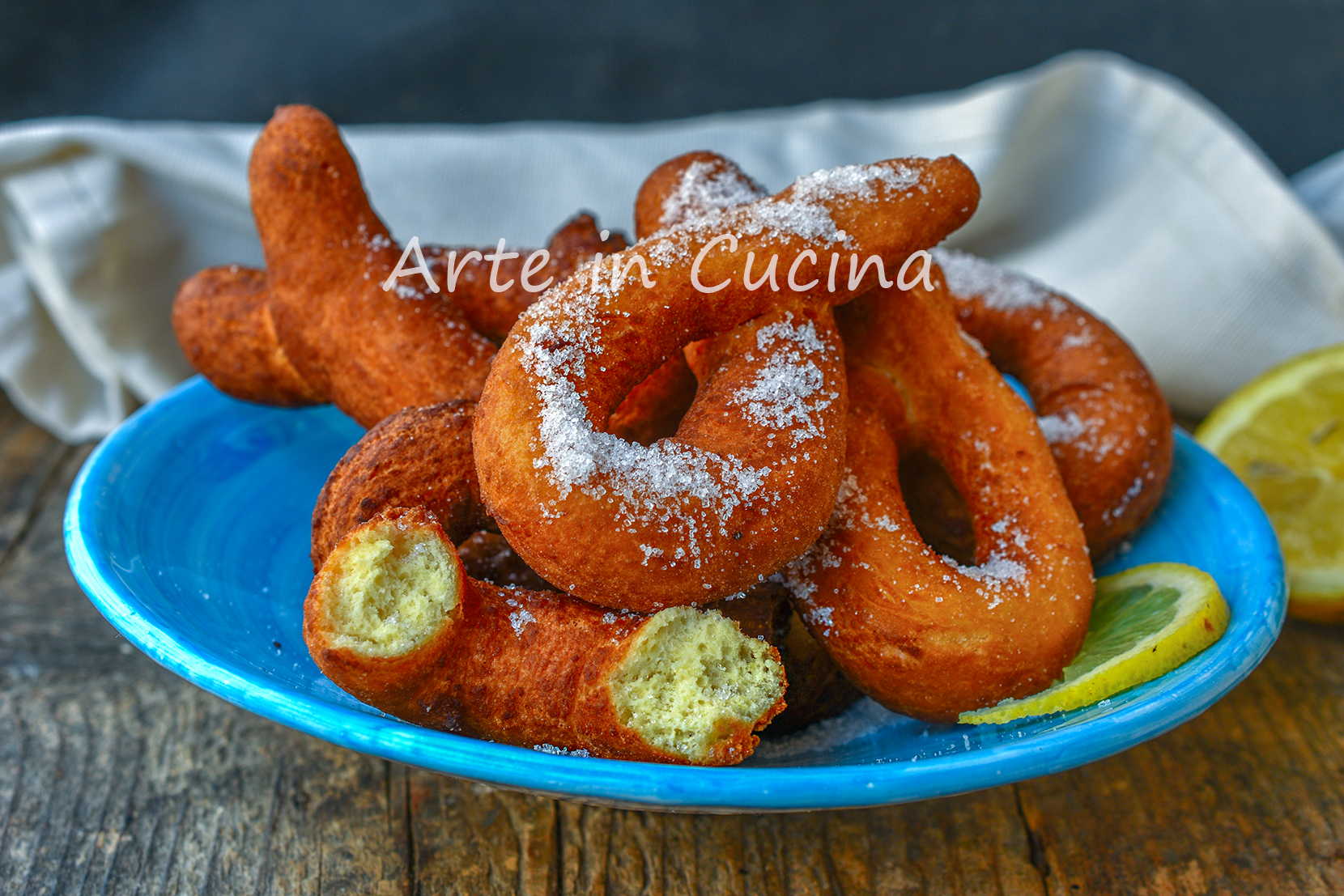 Rosquillas de limón en 10 minutos fritas o al horno