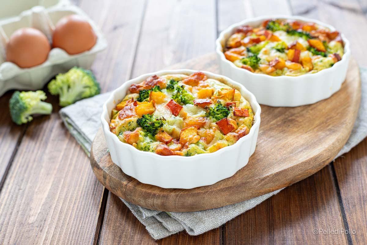 Gratén de calabaza y brócoli