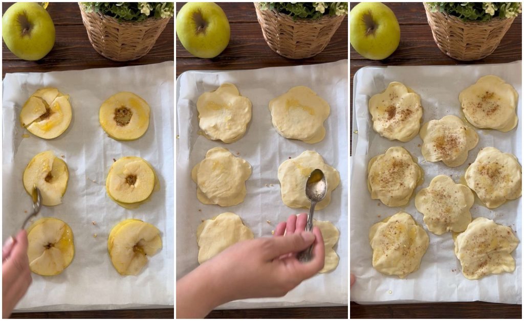hojaldrinas de manzana y hojaldre