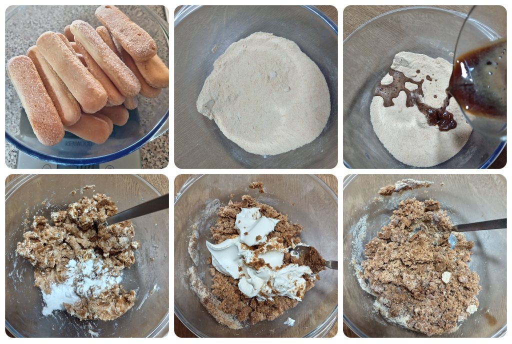 Trufas de café con bizcochos de soletilla y mascarpone