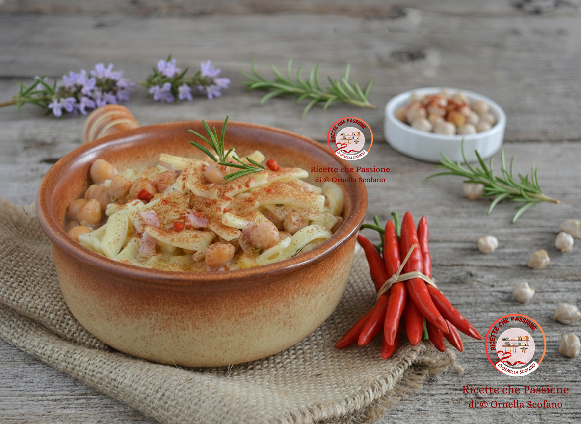 Pasta y garbanzos a la Calabresa Lagani y ciciari