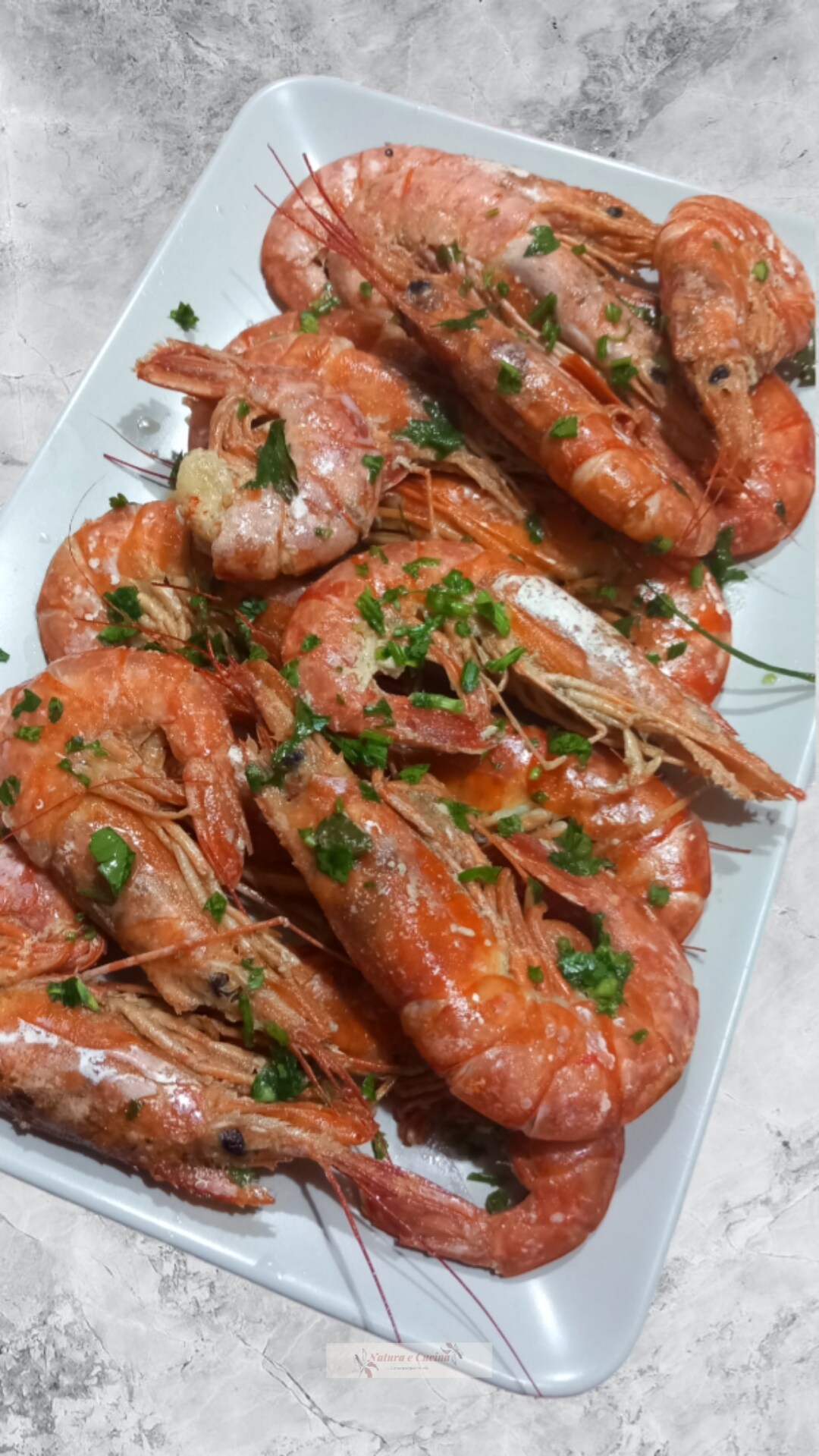 Langostinos al horno