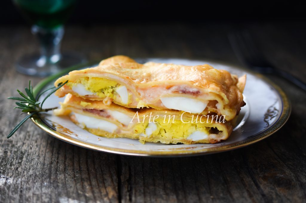 Lasañas con salami y huevos duros rápidas vickyart arte en cocina