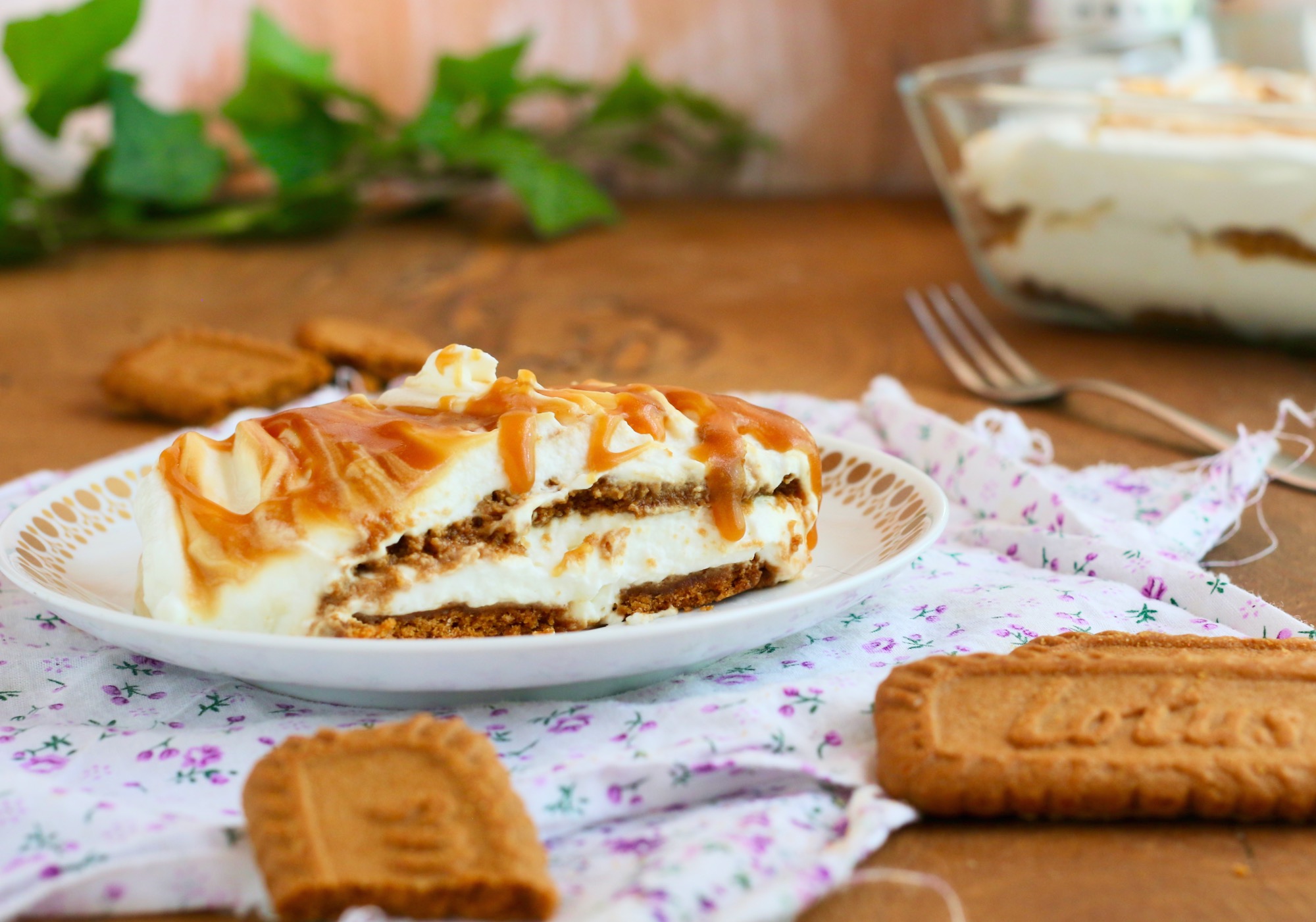 Lotusmisú con caramelo salado