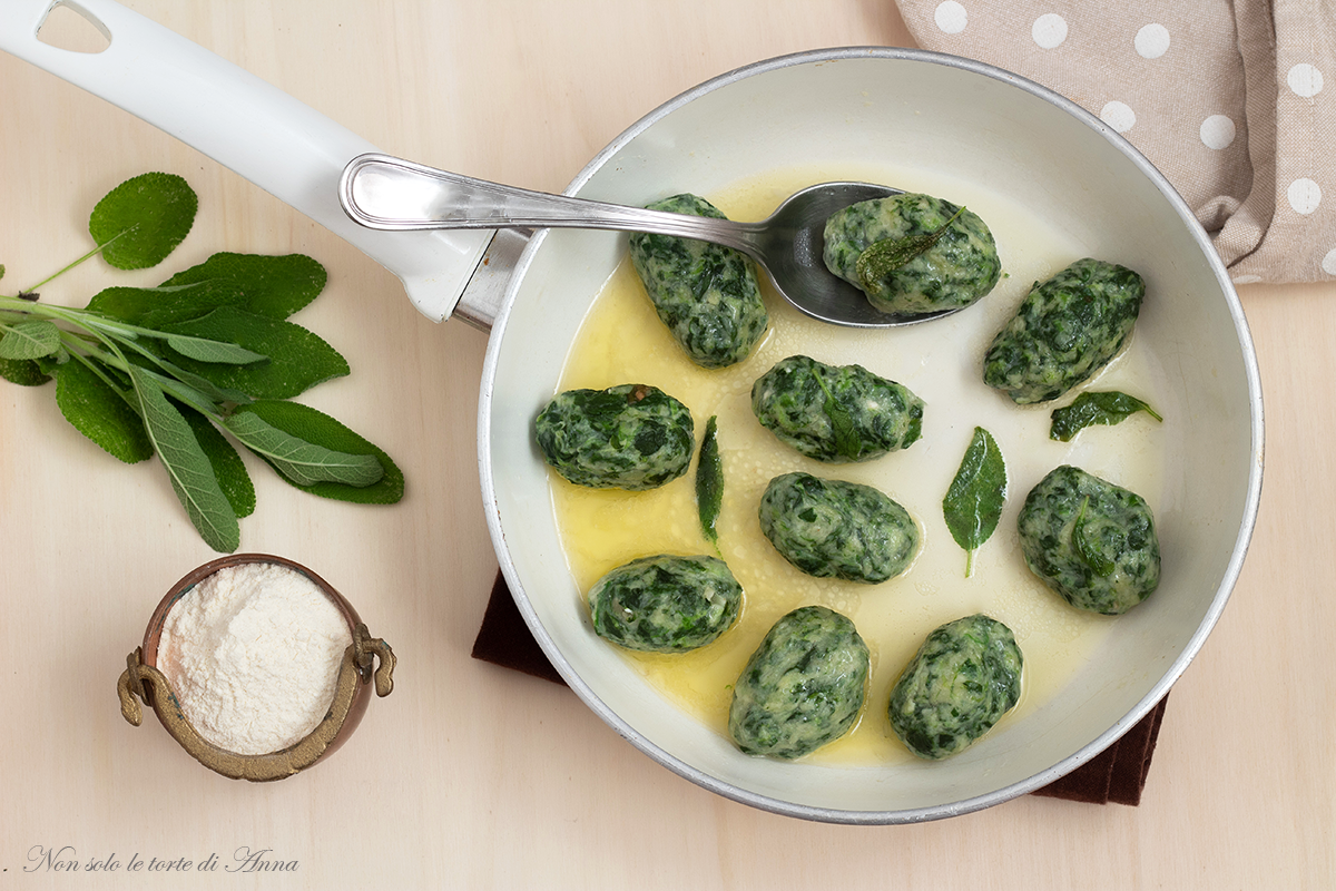 Receta malfatti ricotta y espinacas