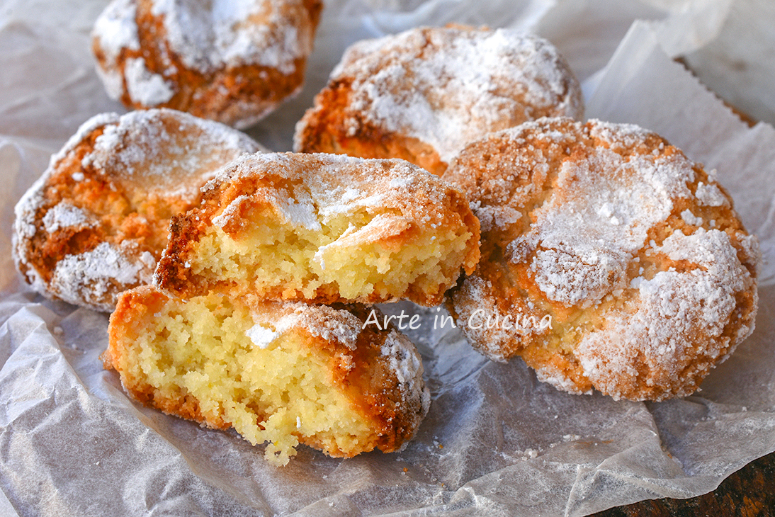 Mandorlette al limón galletas blandas rápidas