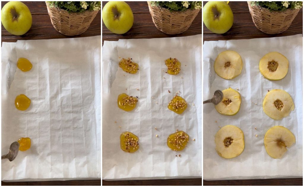 manzanas en hojaldre invertido