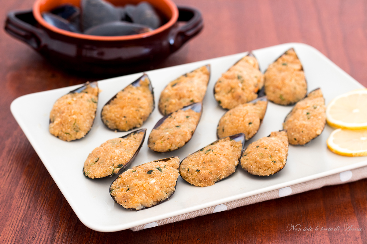 Mejillones rellenos gratinados al horno