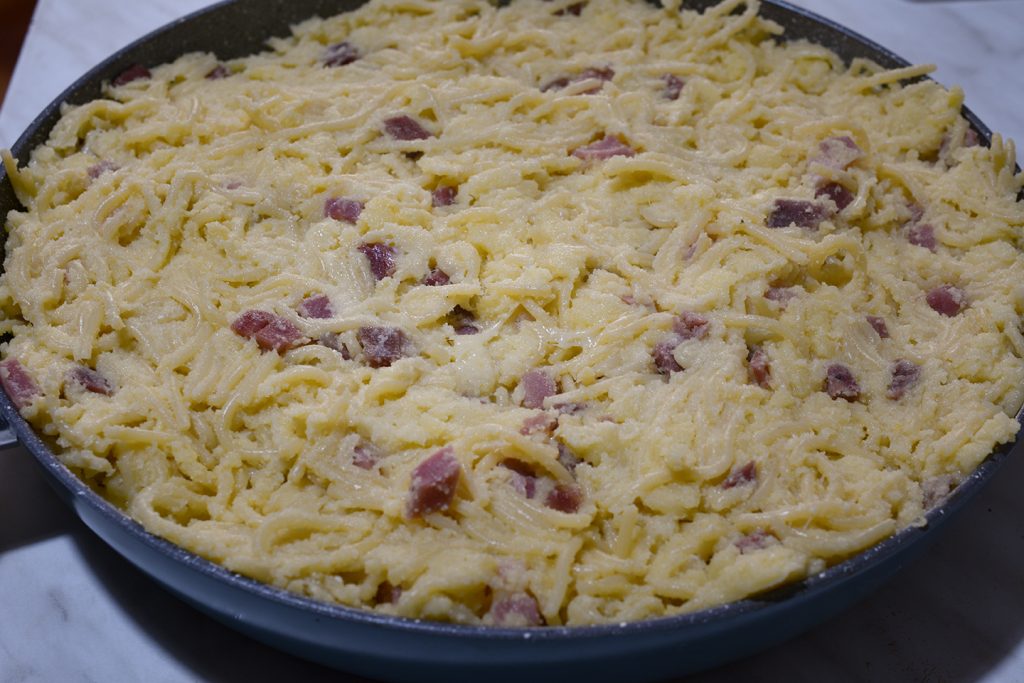 Migliaccio salado receta de la abuela