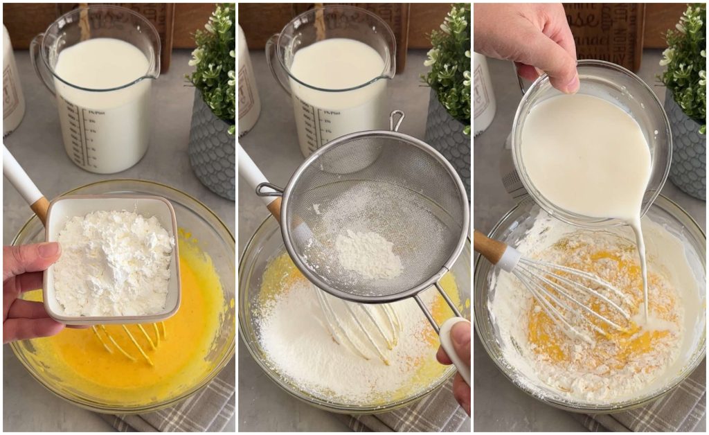 milhojas con crema y fresas