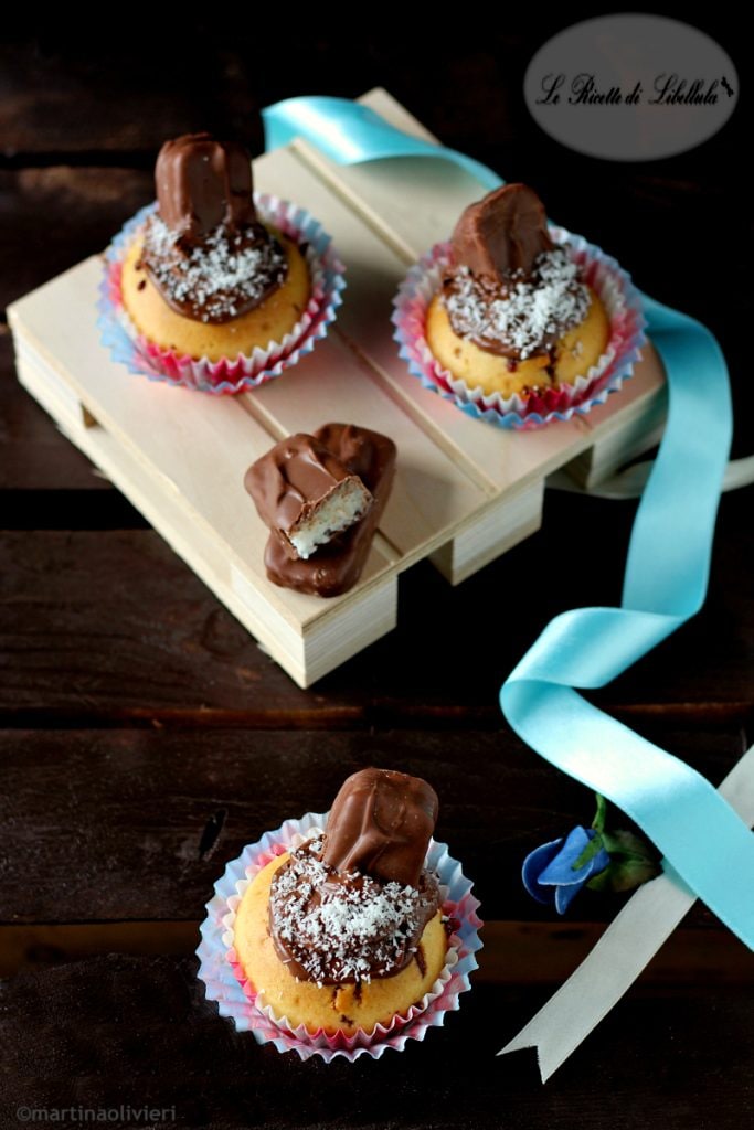 Cupcakes de coco y chocolate