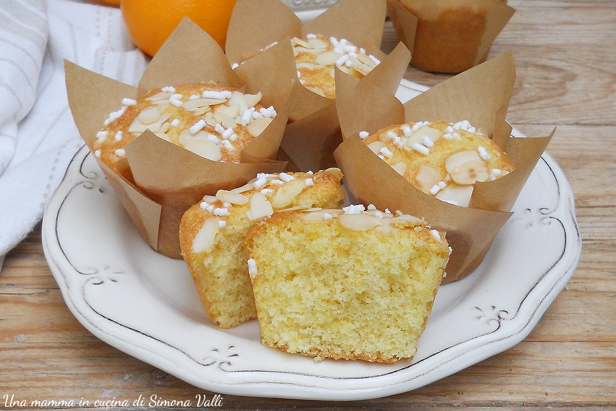 Muffin de naranja y almendras